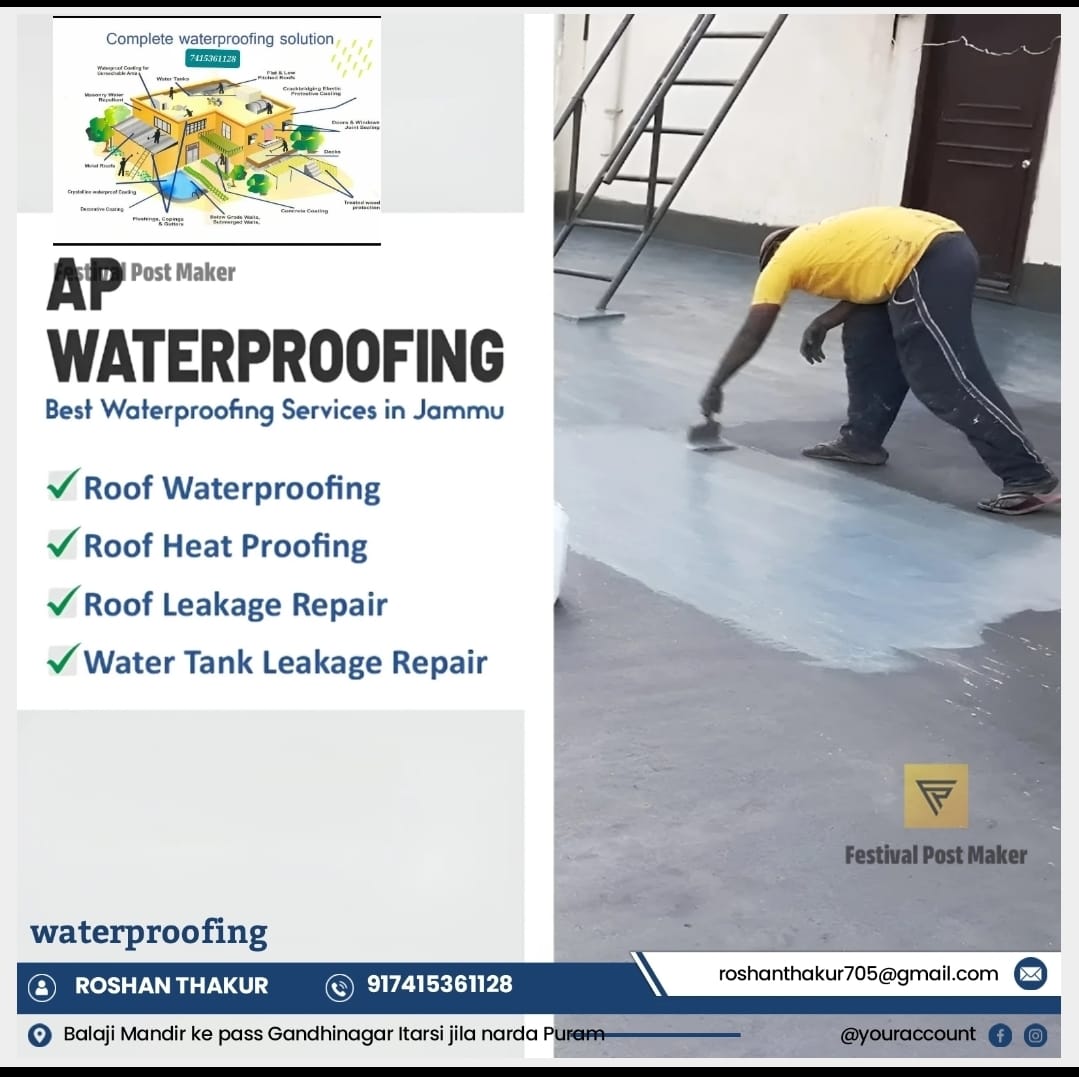 AP Waterproofing services — Roshan Thakur branded