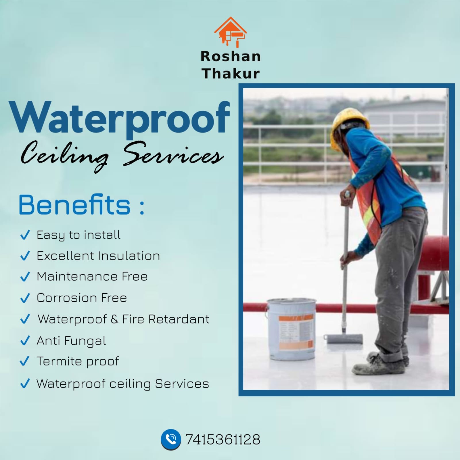 Waterproof Ceiling Services — Roshan Thakur phone number