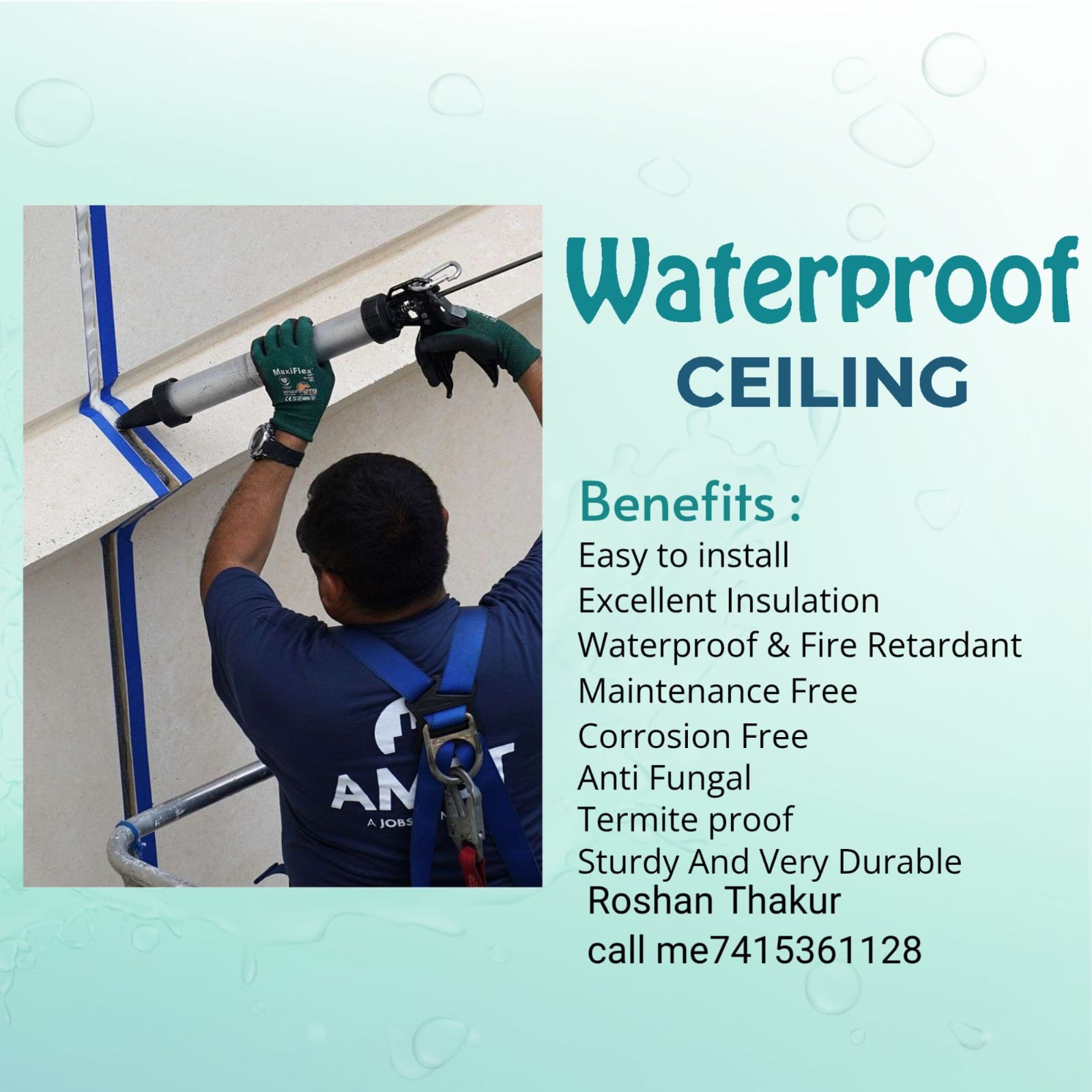 World-class waterproofing chemicals — Roshan Thakur