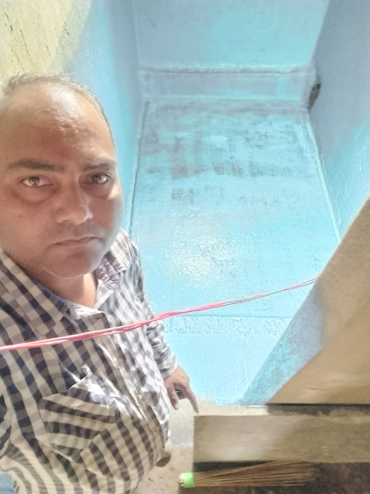 Roshan Thakur — completed water tank project